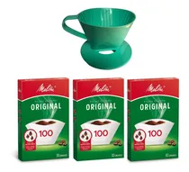 Comprar Suporte Melitta Verde Agua 100 + 3 Caixa Filtro Melitta 100