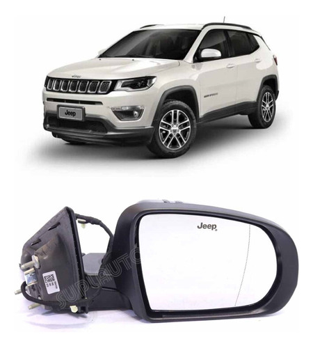 Retrovisor Eletrico Direito Jeep Compass 2017/ Jeep 53419162