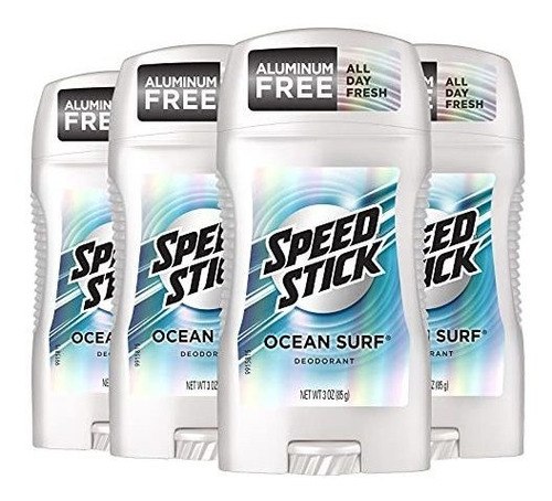 Desodorante Speed Stick Para Hombre Ocean Surf, 3 Onzas, Paq