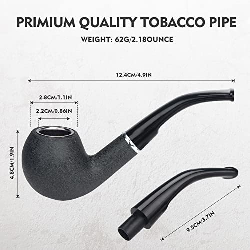 Imagen 2 de 5 de Scotte Captain Tabaco Pipa Pipa Para Fumar Negra