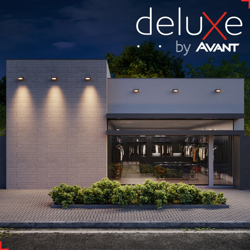 Refletor Led Effect 20w 4000k Luz Branco Neutro 1800lm à prova de água 127/220V Preto Cod: 287050877 Deluxe by Avant