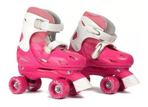 Patínes 4 Ruedas Bota Rosa Patin Del Talle 37 Al 40 Outlet