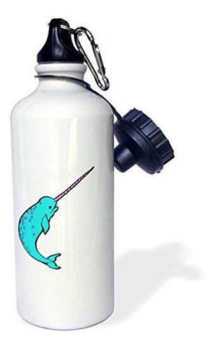 Botella De Agua Deportiva 3drose 21 Oz, Diseño Divertido De