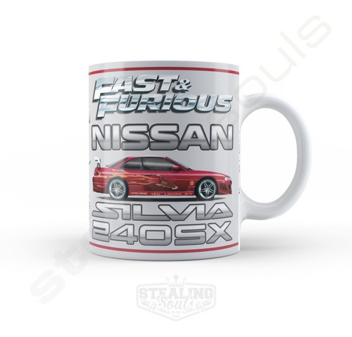 Taza Fast Furious | Nissan Silvia 240sx S14 | Rapido Furioso