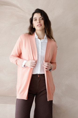 Saco Bremer Liso Abierto Largo - Talle M A Xl
