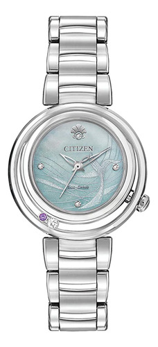 Reloj De Cuarzo Citizen Eco-drive Disney Para Mujer, Acero I