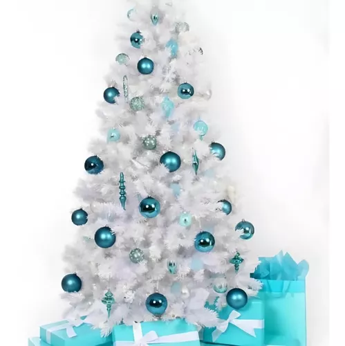 Árvore De Natal Branca Pinheiro Luxo 1,50 Altura 220 Galhos - Escorrega o  Preço
