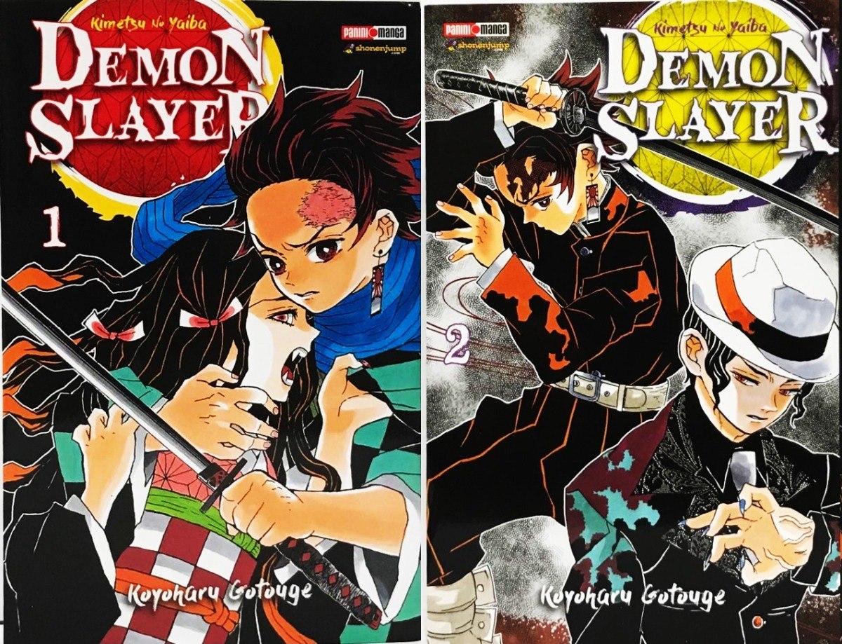 Manga Demon Slayer Kimetsu No Yaiba Tomos 1 Y 2 Panini Envío Gratis