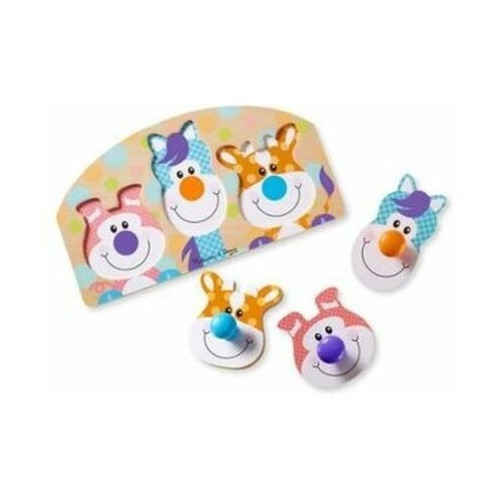 Rompecabezas Con Clavijas Grandes: Granja De Melissa & Doug