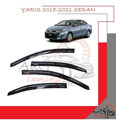 Botaguas Slim Toyota Yaris 2018-2021 Sedan