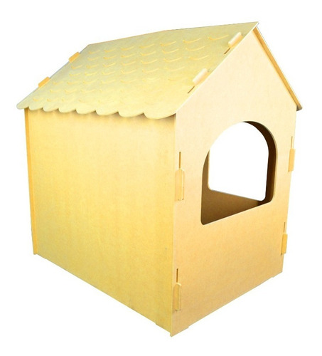 Imagen 6 de 9 de Casita Casa Carpa Tipi Infantil Madera P/ Pintar 123x118x96