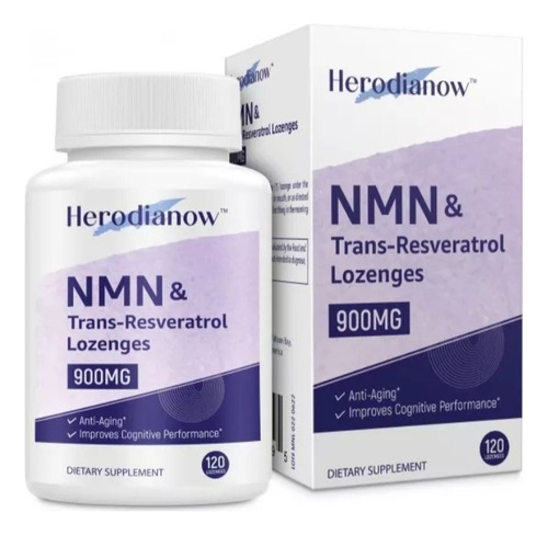 Nmn & Resveratrol 950mg X 120 Caps Herodianow Dura 4 Meses Neutro