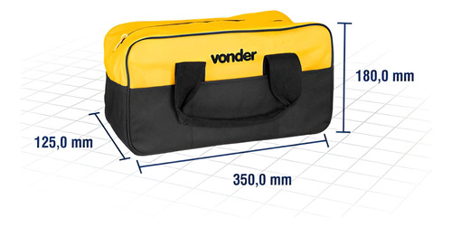 Bolsa Mala De Lona Reforçada Para Ferramentas Bl005 Vonder