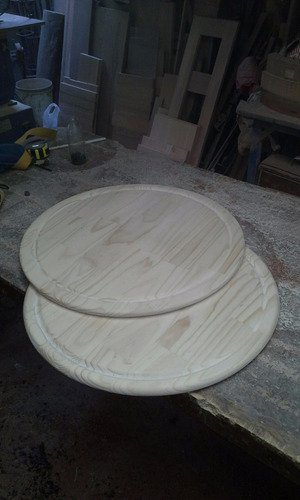 Base Giratoria 50cm , Plato Madera, Lazy Susan, Tornamesa