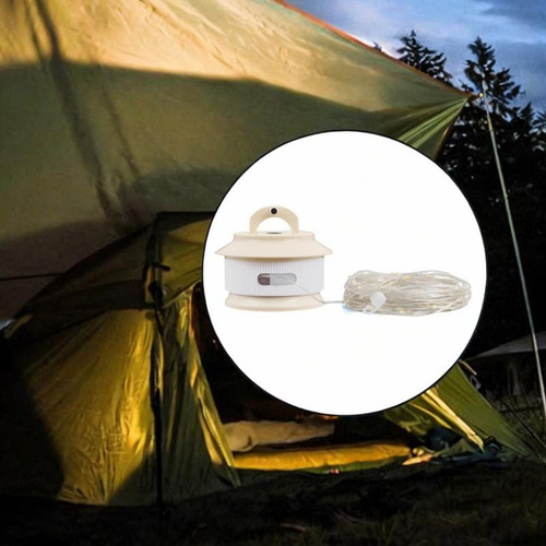 Luces De Cuerda De Campamento Almacenamiento Rápido Beige