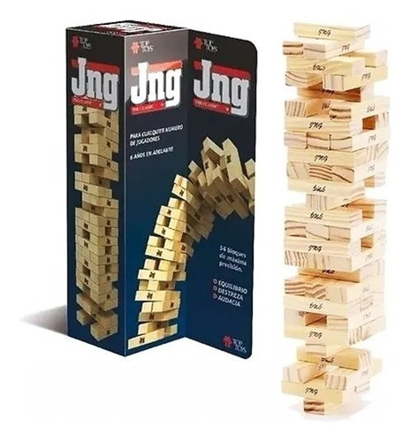 Jenga Top Toys Original Juego Torre De Madera Bloques Nuevo