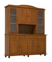 Comprar Cristalero Aparador Modular En Madera Maciza San Marcos