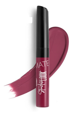 Labial Mate Indeleble Studio Look Cyzone No Transfiere Color Smokey Nude