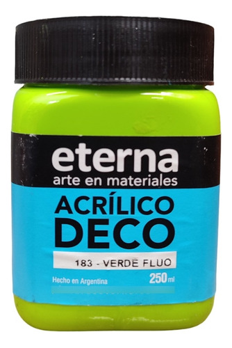 Acrilico Decorativo Eterna Fluo 250 Ml