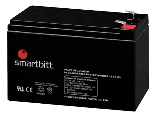 Bateria Smartbitt 12v 7ah P/ Sbnb750 Sbnb1200 Sbnb1200si