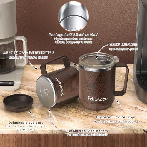 Calentador De Taza De Café Y Juego De Tazas Para Escritorio,