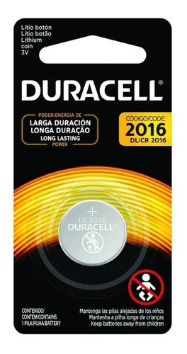 Duracell Pilas De Botón De Litio 2016 3v