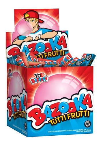 Caja Chicles Bazooka Sabor Tutti Frutti X120un- Full7x24