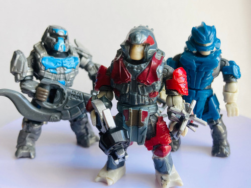 Mega Construx 3 Pack Brute Desterrados Halo Heroes Orginal (Usado)