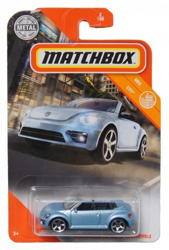 Matchbox Mbx-city 2/100 Volkswagen The Beetle Convertible
