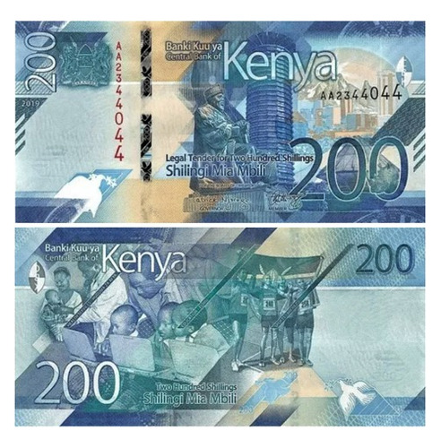 Grr-billete De Kenya 200 Shillings 2019 - M. J. Kenyatta