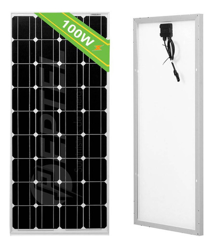 Panel Solar 100w 12v Monocristalino