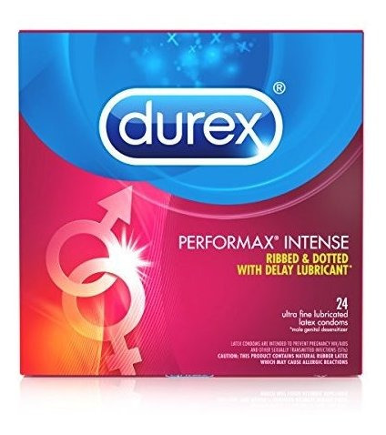 Condon Durex Performax Condones De Latex Natural Intenso, 24