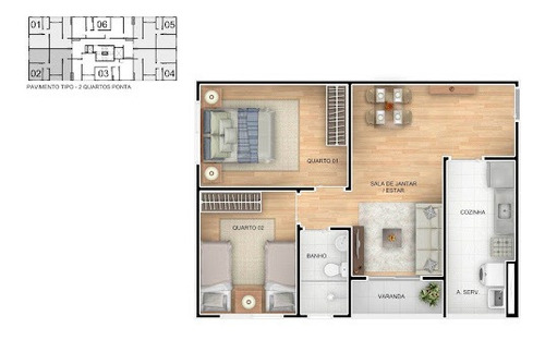Imagem 10 de 22 de Apartamento Com 2 Dormitórios À Venda, 52 M² Por R$ 189.900,00 - Parque São Vicente - São Vicente/sp - Ap10757