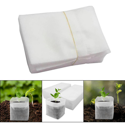 100 Sacos De Berçário De Plantas Dos Pces, Sacos 24cmx27cm