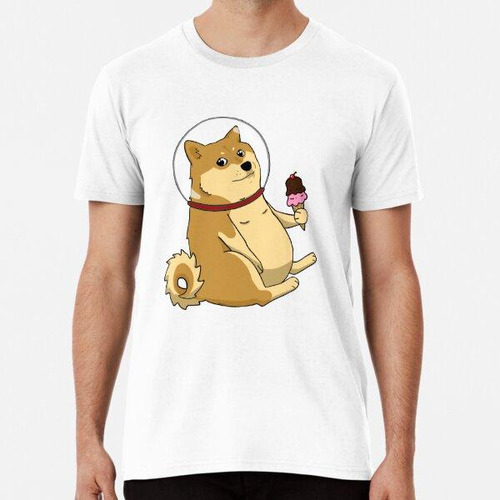 Remera Doge Espacio Gordito Con Helado - Wow Algodon Premium