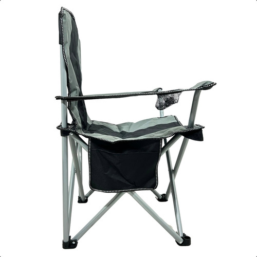 Cadeira Para Camping Dobravel Reforçada 160kg Relax Cin/pret