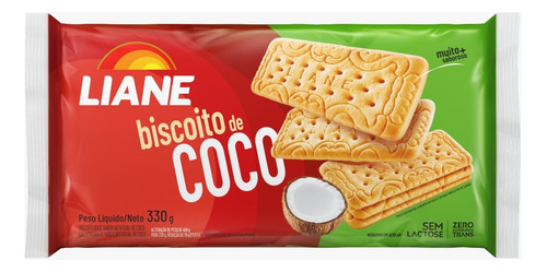 Biscoito Coco Sem Lactose 330g - Liane