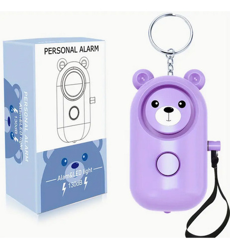 Alarma Personal Mujer/niño Con Linterna Led