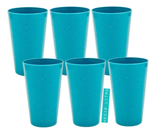 Vasos De Plastico Medio Litro Parece Peltre Mayoreo 100pz