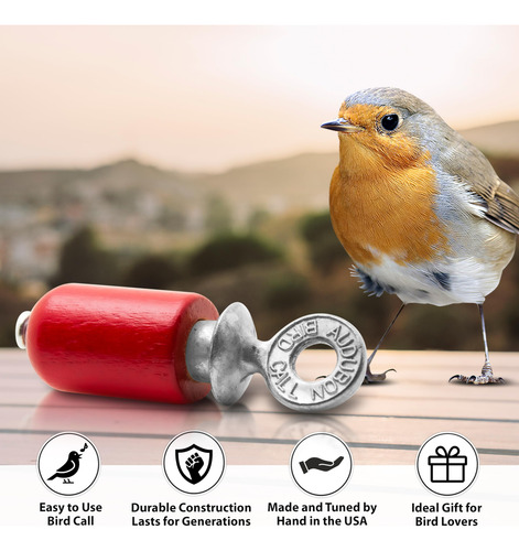 Llamador De Aves Color Rojo Accesorio Natural