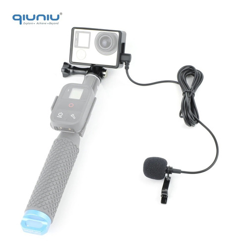 Case Armação Moldura Frame P/ Gopro Hero 3 3+ 4 + Microfone
