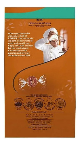 Trufas Lindt Lindor Chocolate Premium Con Almendra 144g Imp