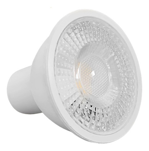 Lâmpada Led Dicroica Mr16 6,5w Gu10 Bivolt Branco Quente 220V