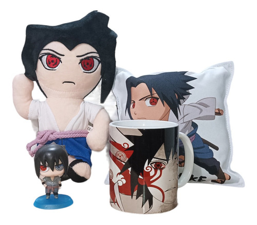 Sasuke Uchiha Peluche Anime Naruto Shippuden Set 