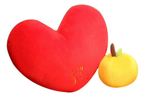 Almohadas De Corazón Rojo, Cojín Suave, Juguete De Peluche