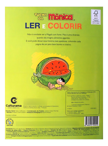 Ler E Colorir Magali