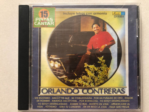 Cd 15 Pistas Para Cantar Como Orlando Contreras