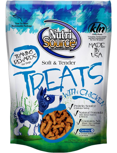 Nutri-source Soft And Tender Treats, Chicken, 6 Ounce Per Ba