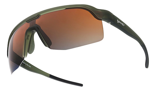 Lentes Goodr The Jungle Is My Gym Verde Deportivo Color Verde Oscuro Lente Marrón Claro Diseño Ocean