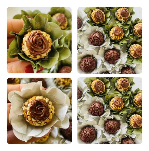 80 Forminhas Doces Finos Flor Casamento Luxo Aniversario